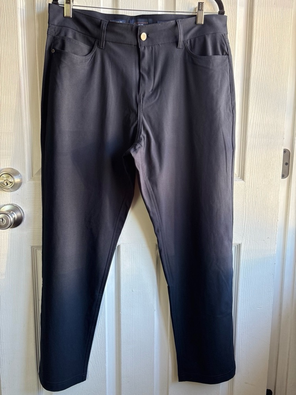 Commuter Pants Blue 34x30 Marc Asher New York Classic Fit Stretch Trousers